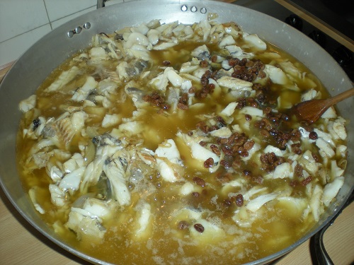 Merluzzo con uvetta 2