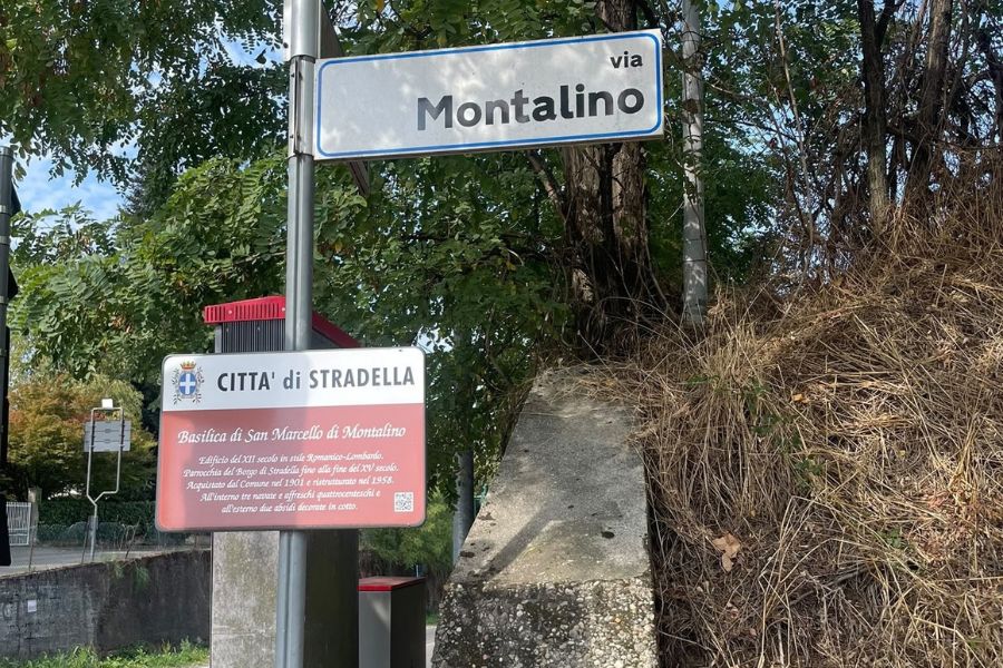 Via Montalino a Stradella Pavia Basilica di San Marcello di Montalino